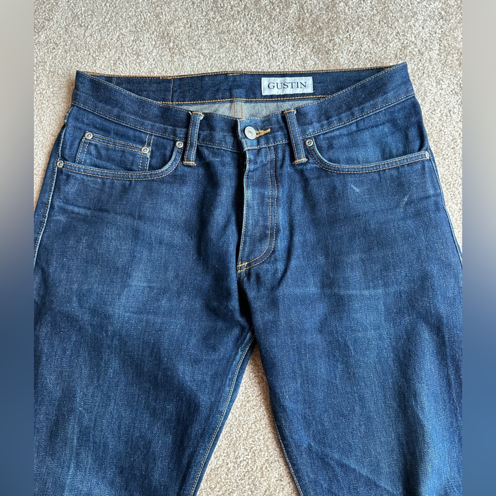 Gustin selvedge indigo denim jeans- made in USA SF CA! - Picture 7 of 7